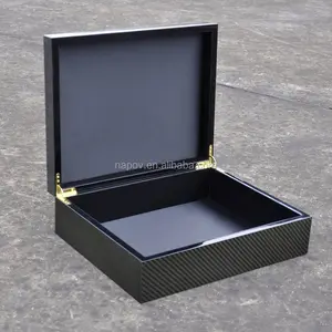 Высококачественная пустая деревянная коробка для духов из углеродного волокна