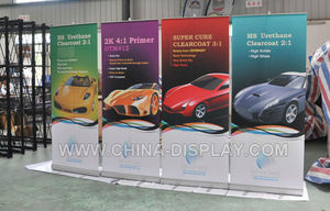 Vertical Exhibition Folding <strong>Pop</strong> <strong>up</strong> Banner Stand Roll <strong>up</strong> Banner Display - Product Image 5