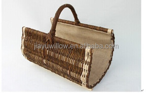 Natural and Handmade <strong>Large</strong> Wicker Firewood <strong>Basket</strong> <strong>Log</strong> <strong>Basket</strong> - Product Image 2