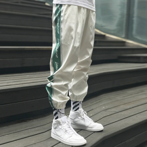 Nuovi Pantaloni Casual da <span class=keywords><strong>Uomo</strong></span> in Nylon con Strisce Riflettenti 3M Laterali Unisex Stile Hip Hop Moda Maschile - Product Image 3
