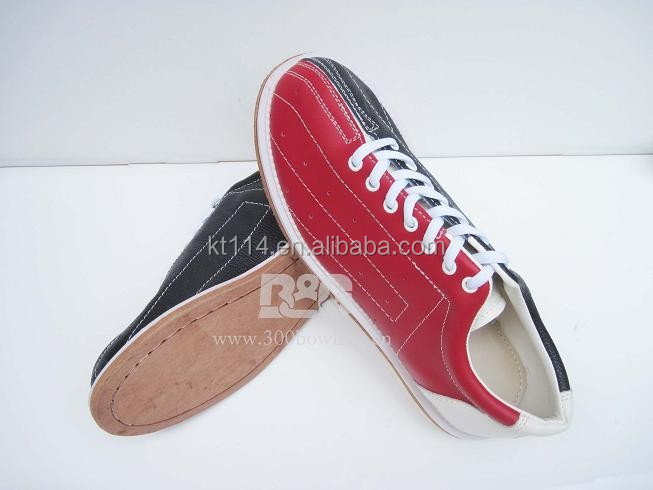 Linds CRS Men's Rental-Style Bowling Shoes - Size 11, Red & Blue, PVC Upper, Leather Slide Sole