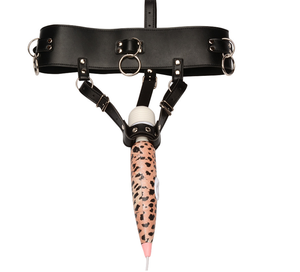 Pantaloni Bondage di vendita caldi vibratore che indossa pantaloni cinturino <span class=keywords><strong>Dildo</strong></span> sulla cintura in pelle bdsm orgasmo donna adulta - Product Image 2