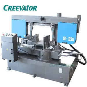 G-330 Miter Cutting Band Saw Machines Horizontal Metal Cut Swivel Bandsaw