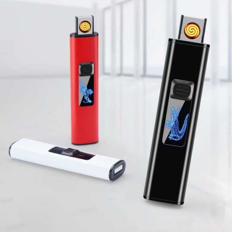 Дешевая тонкая USB-зажигалка DEBANG, ветрозащитная Usb-зажигалка, рекламная оптовая продажа, электронная сигарета с индивидуальным логотипом, цинковый сплав