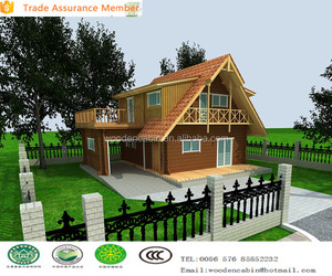 Maison en rondins préfabriquée à deux étages avec <span class=keywords><strong>garage</strong></span> - Product Image 1