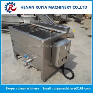 double basket french fries blancher machine