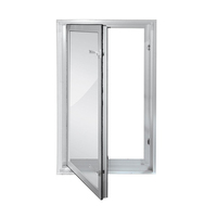 Ventana Abatible de Triple Vidrio con Pantalla Magnética, Aislamiento Acústico y Térmico, Estándar Europeo/Australiano, Ventana Antitormentas de PVC