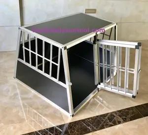 Double door dog cage transport for car traveling popular model