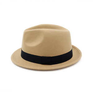 قبعة جاز كلاسيكية فيدورا رخيصة مع بخيل بري - Product Image 4