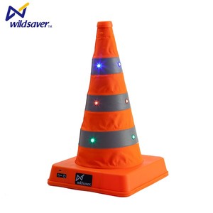 Glow in <span class=keywords><strong>the</strong></span> dark led licht leitkegel mit reflexstreifen - Product Image 4