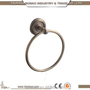 Extravagante De Cerámica Decorativa Brillante <span class=keywords><strong>Oro</strong></span> <span class=keywords><strong>Aros</strong></span> para Toallas de <span class=keywords><strong>Baño</strong></span> - Product Image 5