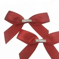 Ribbon Bow Free Azo 9cm Red Satin Ribbon Bow With Self Adhesive Tape For Gift Self Adhesive Ribbon Bow Small Bow For Packaging