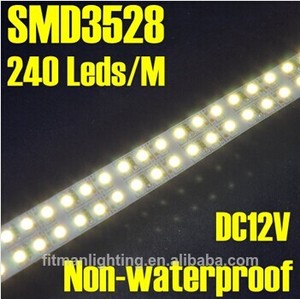 Dc12v 5m 240leds/<span class=keywords><strong>m</strong></span> 1200 96w leds blanco blanco cálido nonwaterproof doble línea smd llevó la tira 3528 - Product Image 1