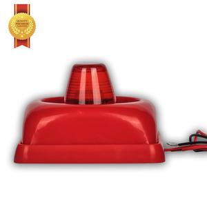 Bel sirene Alarm api Mini 12V DC 150dB, klakson sirene dengan lampu strobo pabrik grosir untuk sistem Alarm visibilitas tinggi