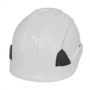 หมวกกันน็อคผลิตอุตสาหกรรมหมวกนิรภัยสีขาว Arborist ANSI รับรองหมวกนิรภัย