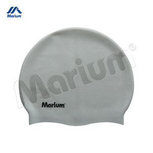 Bonnet de bain en silicone pour adultes et enfants bleu personnalisé - Product Image 4