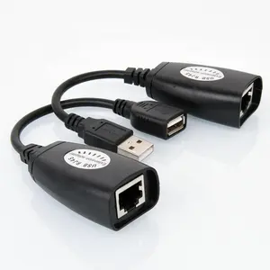 USB 2.0 확장 어댑터 익스텐더 50m USB2.0 RJ45 150ft Cat5 Cat5e Cat6