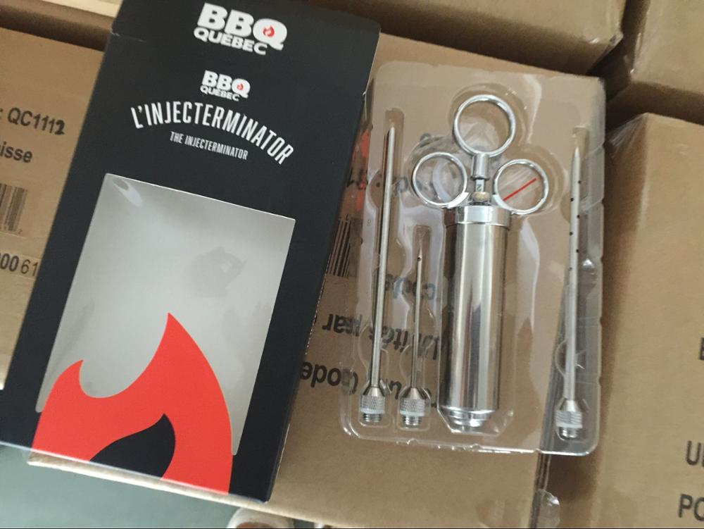 Tres agujas, botom del PVC y caja afuera