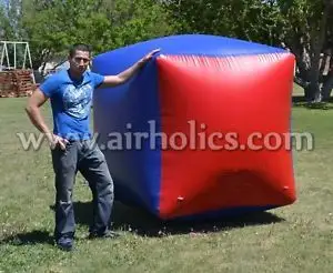 0.65 มิลลิเมตรและ 0.9 มิลลิเมตร PVC inflatable airsoft paintball bunker สำหรับ inflatable ยิงธนูเกม H5102