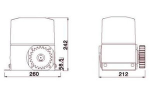 Heavy Duty Cửa Trượt Cửa Mở Kit Cổng Tô Cổng Tự Động Hóa - Product Image 3