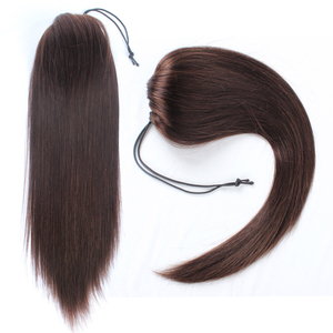 Honor Hair vente en gros vierge cuticule intacte 100% cheveux humains queue de cheval à cordon 6*6