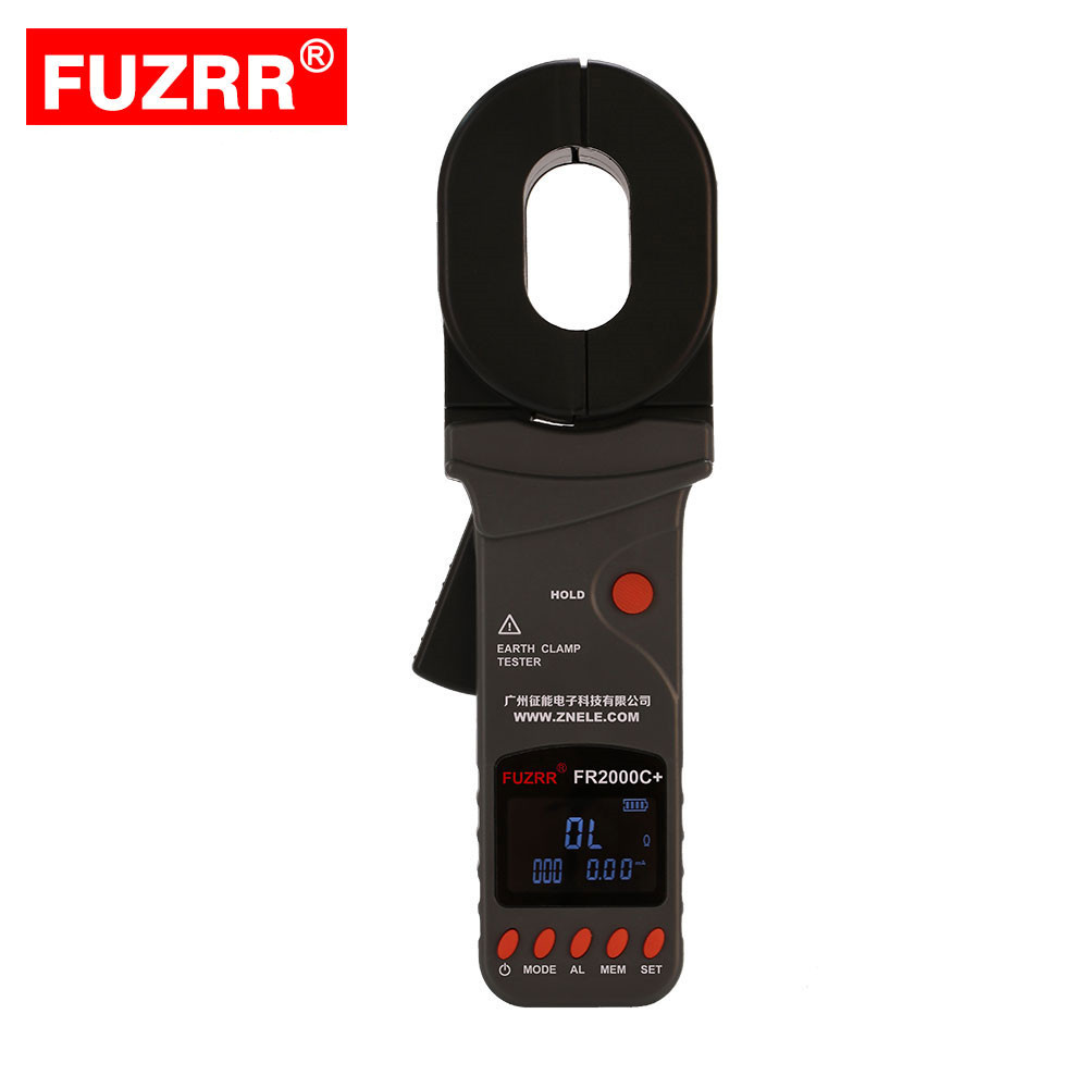 Updated Version FR2000C test accuracy Inductive mode Measures the grounding resistance Clamp On Meter for power