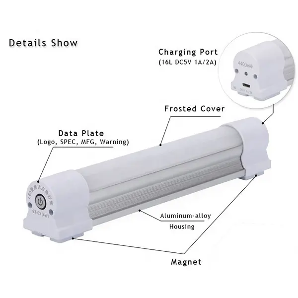 ساخنة جديدة يسهل حملها في الهواء الطلق التخييم USB قابل لإعادة الشحن شحن التخييم أدى أضواء باتن