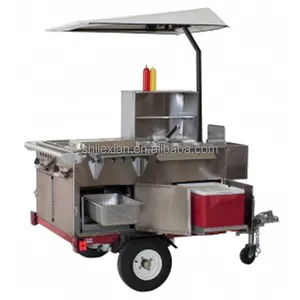 JX-HS200B Mini mobile electric hot dog cart/ice cream/breakfast food cart for sale