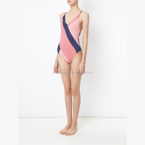 2017 OEM personalizado <span class=keywords><strong>Sexy</strong></span> Ladies V Front y <span class=keywords><strong>X</strong></span> Back One Piece Tanga traje de baño cómodo traje de baño para niñas maduras - Product Image 1