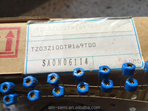 ตัวเก็บประจุแบบปรับได้,ตัวเก็บประจุปรับได้ TZ03Z100TR169T00ตัวแปรความจุ10pf ตัวแปรสีฟ้าตัวเก็บประจุทริมเมอร์10pF - Product Image 2