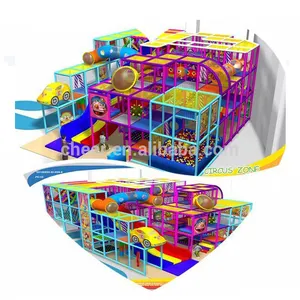 Parque Infantil Interior con Temática de Circo, Área de Juegos Suave para Niños, Certificado por TUV - Product Image 1