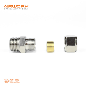 <span class=keywords><strong>3</strong></span>/8 <span class=keywords><strong>3</strong></span>/4 maschio rettilineo in <span class=keywords><strong>ottone</strong></span> 12mm a compressione idraulica connettore di raccordo per tubo in rame Hdpe - Product Image 5