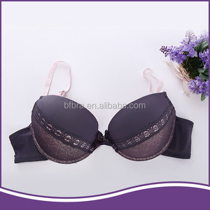 Venta caliente de moda con aros de nylon negro de encaje cómodo sexy lady princess sujetador - Product Image 1