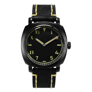 นาฬิกาควอตซ์ทรงสี่เหลี่ยม ดีไซน์ OEM สแตนเลสสีดำขนาดใหญ่ กันน้ำ 10atm - Product Image 4