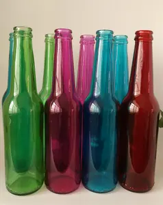 12oz Spray Glass Beer Bottles colorful beer bottle.