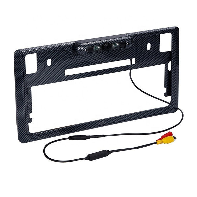 CCD Wide Angle 150° Rear View Backup Camera With Infrared LEDs - License Plate Mount