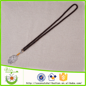 Marrón Natural heishi cuentas de concha de coco <span class=keywords><strong>hamsa</strong></span> collar de <span class=keywords><strong>la</strong></span> joyería 2015 - Product Image 2