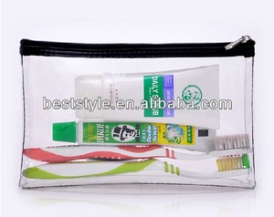 Mentholatum deslizante del pvc del tocador bolsa de vinilo playa bolsa de cosméticos - Product Image 1