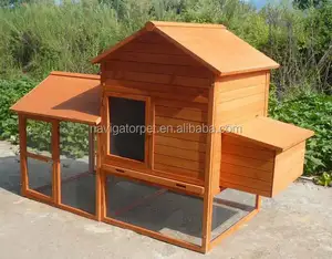 Wooden Hen House with nest and run