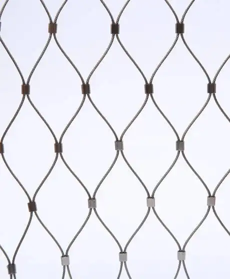 Eco Green Wall Wire Rope Mesh Kabel Mesh untuk Hijau Fasad