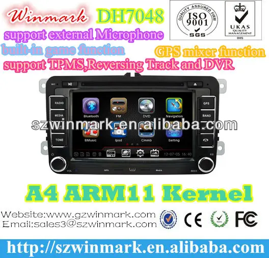 7'' HD цифровая панель специальный автомобильный DVD-плеер для VW Magotan с GPS, Ipod, Bluetooth, DVD, TV, Радио, и т.д.