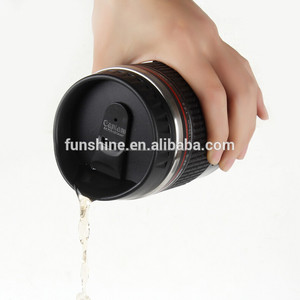 La novedad de plástico <span class=keywords><strong>con</strong></span> aislamiento tazas de café 28-135mm 3rd de acero inoxidable taza lente - Product Image 2