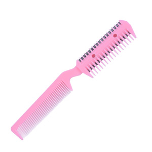 <span class=keywords><strong>Pettine</strong></span> per Taglio <span class=keywords><strong>Capelli</strong></span> a 3 Colori con 2 Lame, Strumento per Sfoltire e Modellare, Accessorio da Barbiere Super - Product Image 2