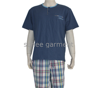 Bas de pyjama de luxe grande taille à la mode pantalons de pyjama hommes 2 pièces ensembles de pyjama de créateur à carreaux Vente en gros en usine