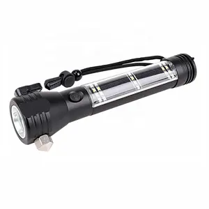 Multi-function Car Emergency Tool Solar LED Flashlight Torch