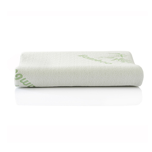 Bantal Tidur Busa Memori Medium Bambu Asli Berkualitas Baik Harga Murah Non-Toksik Dengan Sarung Alami Hipoalergenik - Product Image 2