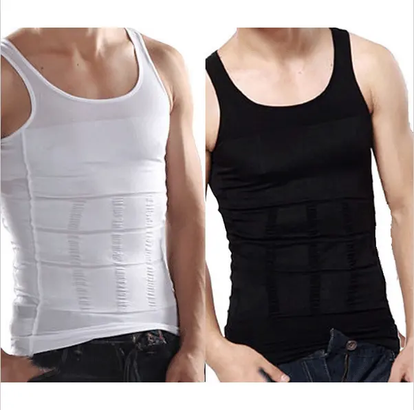 Good Quality Durable Breathable Body Shaper Firming Panels Belly Tight Vest Slimming Shirt for Men