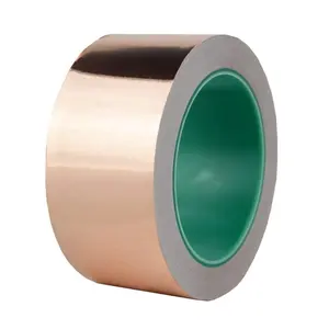 Multi size copper foil tape for EMI RFI Magnetic shielding on guitars conductive adhesive rose gold tape