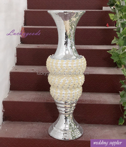 Vase à fleurs décoratif pour table de restaurant LG20170920-5, grand vase en fibre de verre de 127 cm, blanc, pots, jardinière, panier à fleurs, bac à fleurs, pergola - Product Image 6