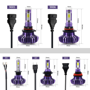 Kit S9 9006 8000lm, Bombilla LED para Faros Delanteros de Auto, Autozone 9005 <span class=keywords><strong>H11</strong></span> S9, <span class=keywords><strong>H11</strong></span> - Product Image 2
